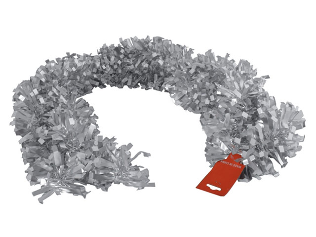 Metallic Gold or Silver Tinsel Garland - Image 2