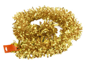 Metallic Gold or Silver Tinsel Garland