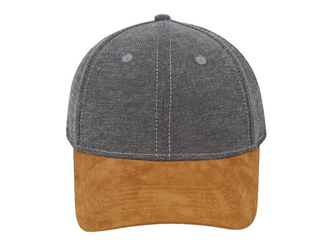 Chambray / Suede 6 Panel Cap - Image 2