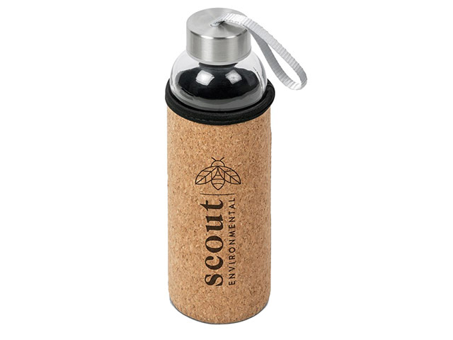 Kooshty Kork Glass Water Bottle - 500Ml - Image 2