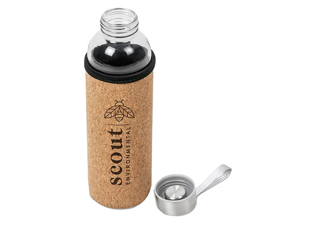 Kooshty Kork Glass Water Bottle - 500Ml