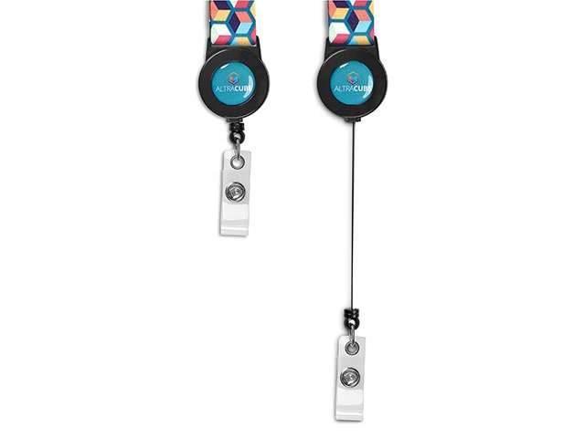 Altitude Badge Reel Single-Sided Satin Lanyard