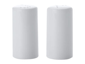 White Basics Cylindrical Salt andamp; Pepper