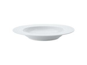 White Basics Diamonds Rim Soup Bowl