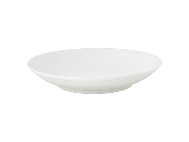 White Basics Shallow Bowl