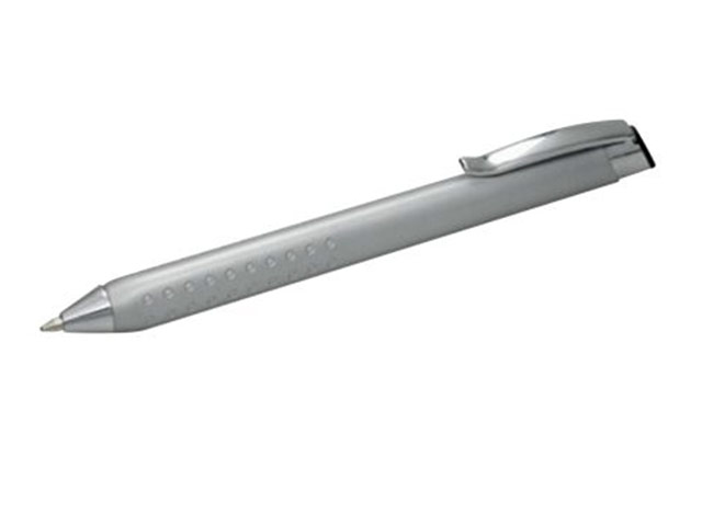 Dot Triangular Shape Push Button Aluminum Metal Ballpen