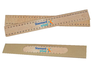 Mpho 30Cm Wood Ruler and Kraft Box
