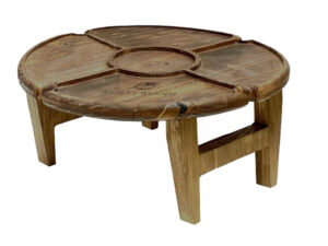 Mpho Round Mini Picnic Snacks Table