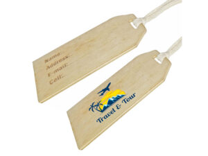 Mpho Wooden Luggage Tag