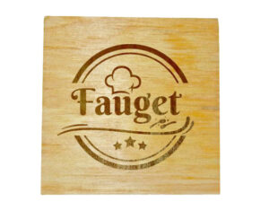 Mpho Wooden Plain Square Coaster