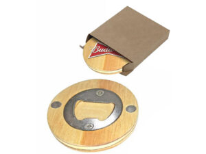 Mpho Wooden Round Bottle Opener