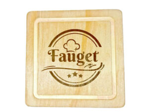 Mpho Wooden Square Coaster